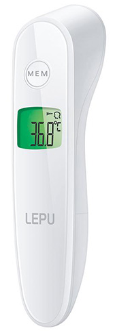 Bezkontaktní teploměr s barevnou indikací teploty LEPU LFR30B